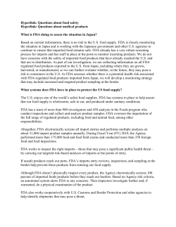 FDA Actions