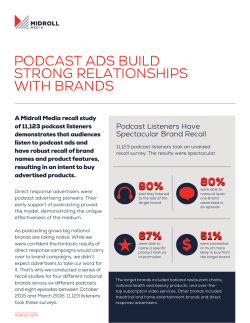 podcast ads build strong relationships with brands