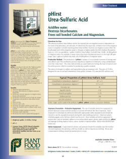 pHirst Urea-Sulfuric Acid