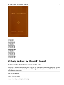My Lady Ludlow - University of Macau Library
