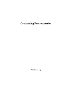 Overcoming Procrastination
