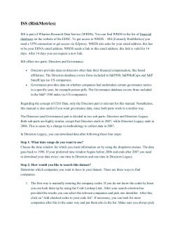 ISS (RiskMetrics)