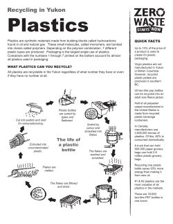 Plastics - Zero Waste Yukon