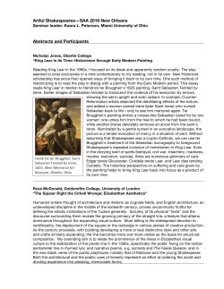 5. Artful Shakespeares - Shakespeare Association of America