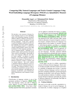 Comparing Fifty Natural Languages and Twelve Genetic Languages