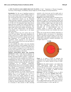 Carbon-Silicate Planets