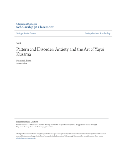 Pattern and Disorder: Anxiety and the Art of Yayoi Kusama