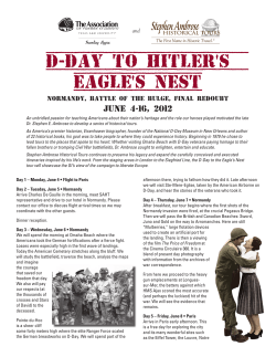 D-Day to Hitler`s Eagle`s Nest - The Association of Former Students