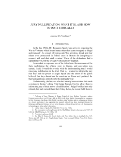 jury nullification: what it is, and how to do it ethically