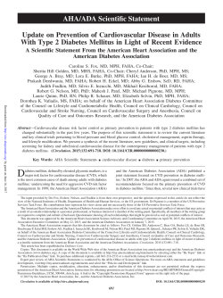 AHA/ADA Scientific Statement