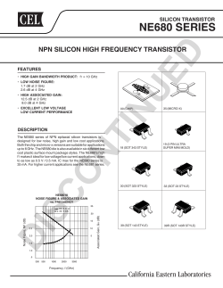 ne680 series - California Eastern Laboratories