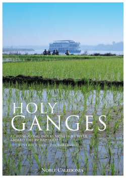 a cRuiSe aloNG iNdia`S moST holy RiVeR