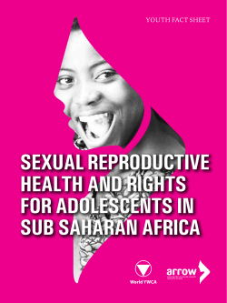 sexual reproductive health and rights for adolescents in sub saharan