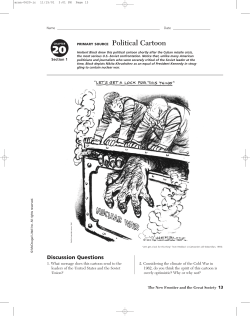 PRIMARY SOURCE Political Cartoon