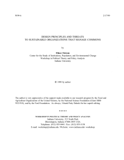 design principles and threats to sustainable