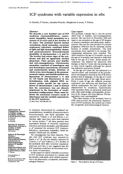 ICF syndrome with variable expression in sibs