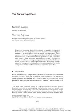 The Runner-Up Effect - Princeton University