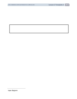Lesson 2 Template 1 3&bull;2 tape diagram