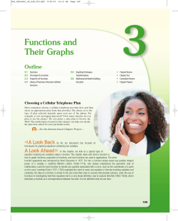 Functions and Their Graphs