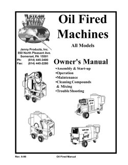 Oil Fired Manual - Equipment Trade Service Co.