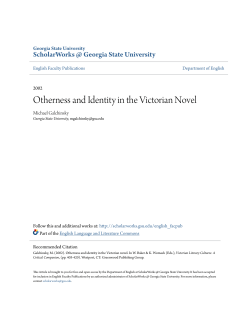 Otherness and Identity in the Victorian Novel