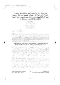 “Annus Horribilis” and its impact on the royal image