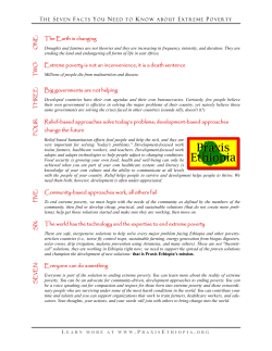 The Earth is changing Extreme poverty is not an inconvenience, it is