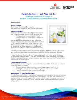 Make Life Sweet - Lesson Plan