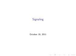 Signaling
