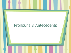 pronoun - Oxford School District