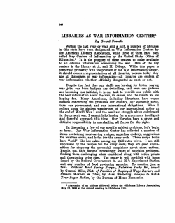libraries as war information centers1