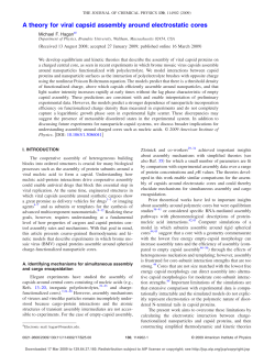 A theory for viral capsid assembly around electrostatic cores