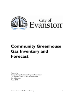 Community Greenhouse Gas Inventory and Forecast
