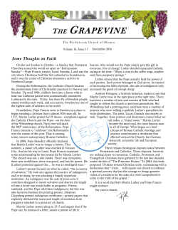 the grapevine - The Presbyterian Church of Okemos