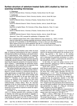 Surface structure of selenium-treated GaAs (001) studied by field ion