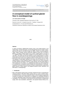 A conceptual model of cyclical glacier flow in overdeepenings