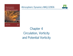 Chapter 4 Circulation, Vorticity and Potential Vorticity