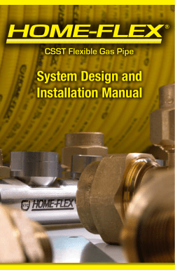 CSST Flexible Gas Pipe