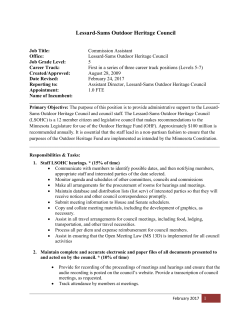 Lessard-Sams Outdoor Heritage Council