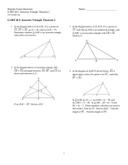 G.SRT.B.5: Isosceles Triangle Theorem 2