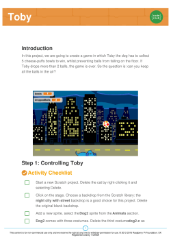 Toby - Code Club projects
