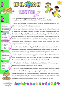 A. Do you know how people celebrate Easter in the UK? Read the