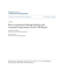 How Corporations Manage Industry and Consumer Expectations via