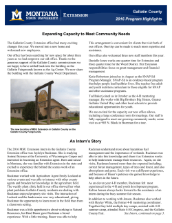 Gallatin - Montana State University Extension