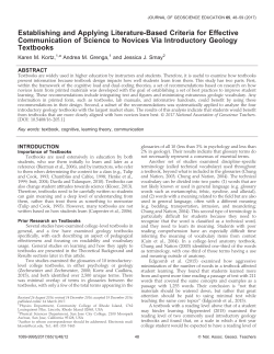 Establishing and Applying Literature