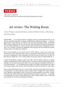 Luke Heng`s monochrome colour fields evoke a floating timelessness