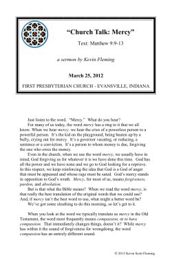 Church Talk: Mercy - First Presbyterian Church, Evansville