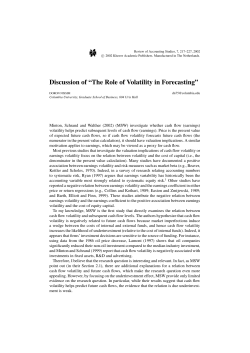 Discussion of “The Role of Volatility in Forecasting”