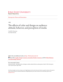 The effects of color and design on audience attitude, behavior, and