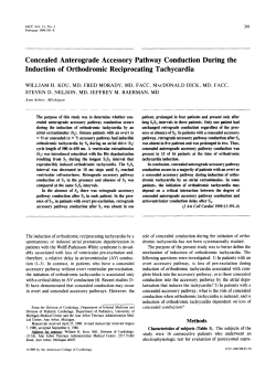 Concealed anterograde accessory pathway conduction